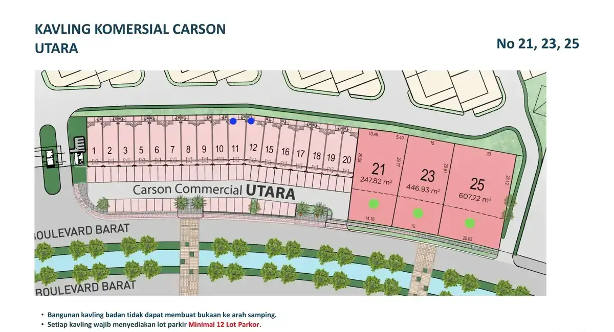 siteplan-kavling-carson-utara-summarecon-serpong
