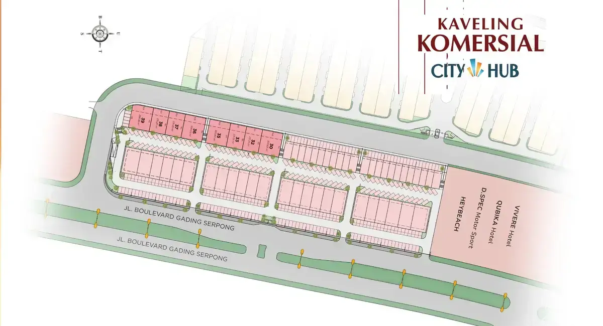 siteplan-kavling-city-hub-commercial-summarecon-serpong